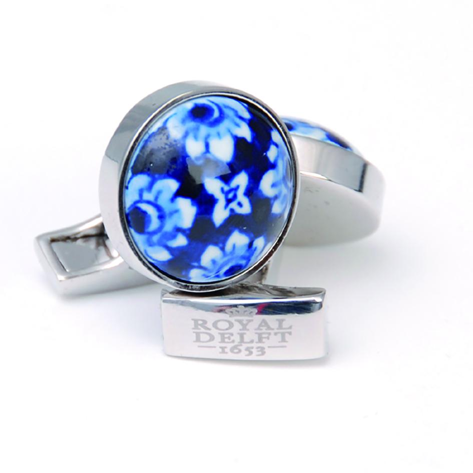 Round Flower Cuff links - The Emperor’s Lane