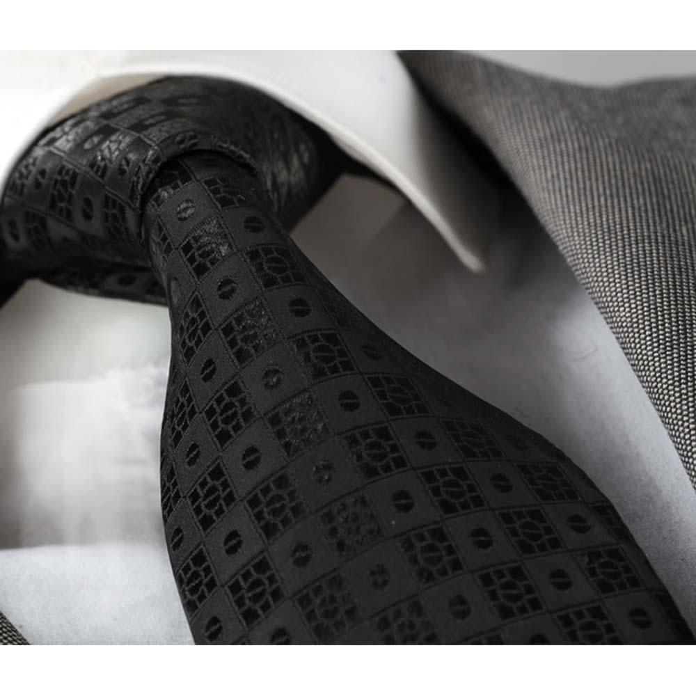 Black Square, Men's Premium Neck Tie - The Emperor’s Lane
