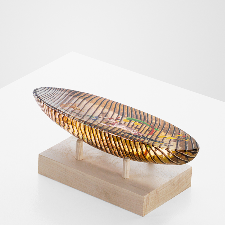 Boat Diver Amber Glass Art – The Emperor’s Lane