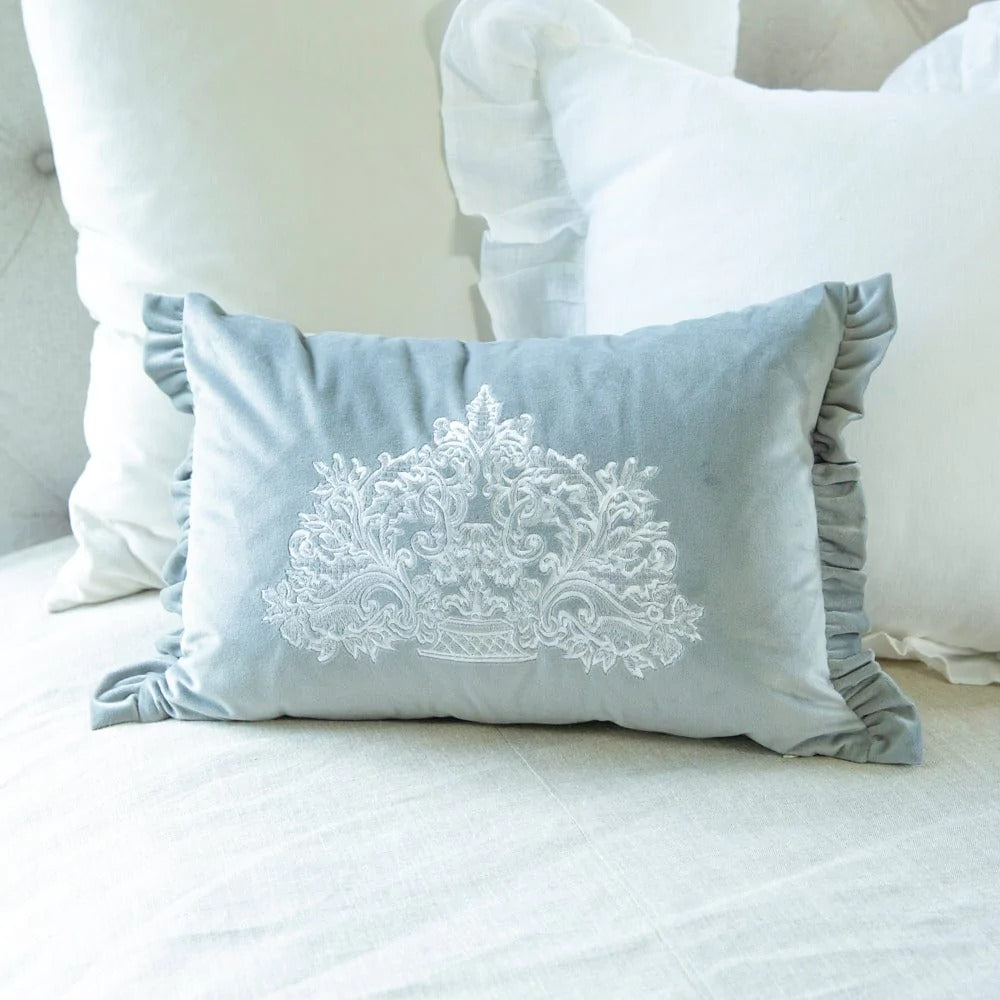 Bountiful Basket Velvet Decor Pillow
