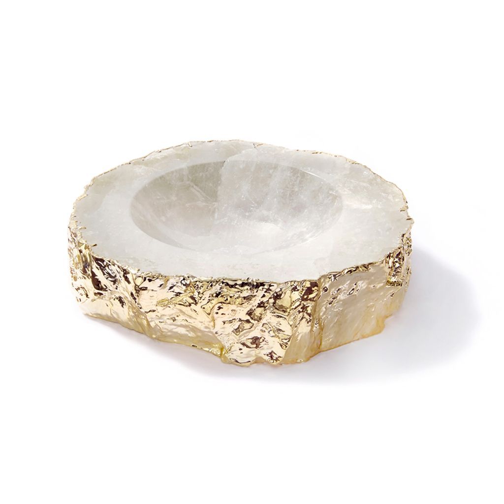 Casca Crystal Bowl, Medium - Gold - The Emperor’s Lane