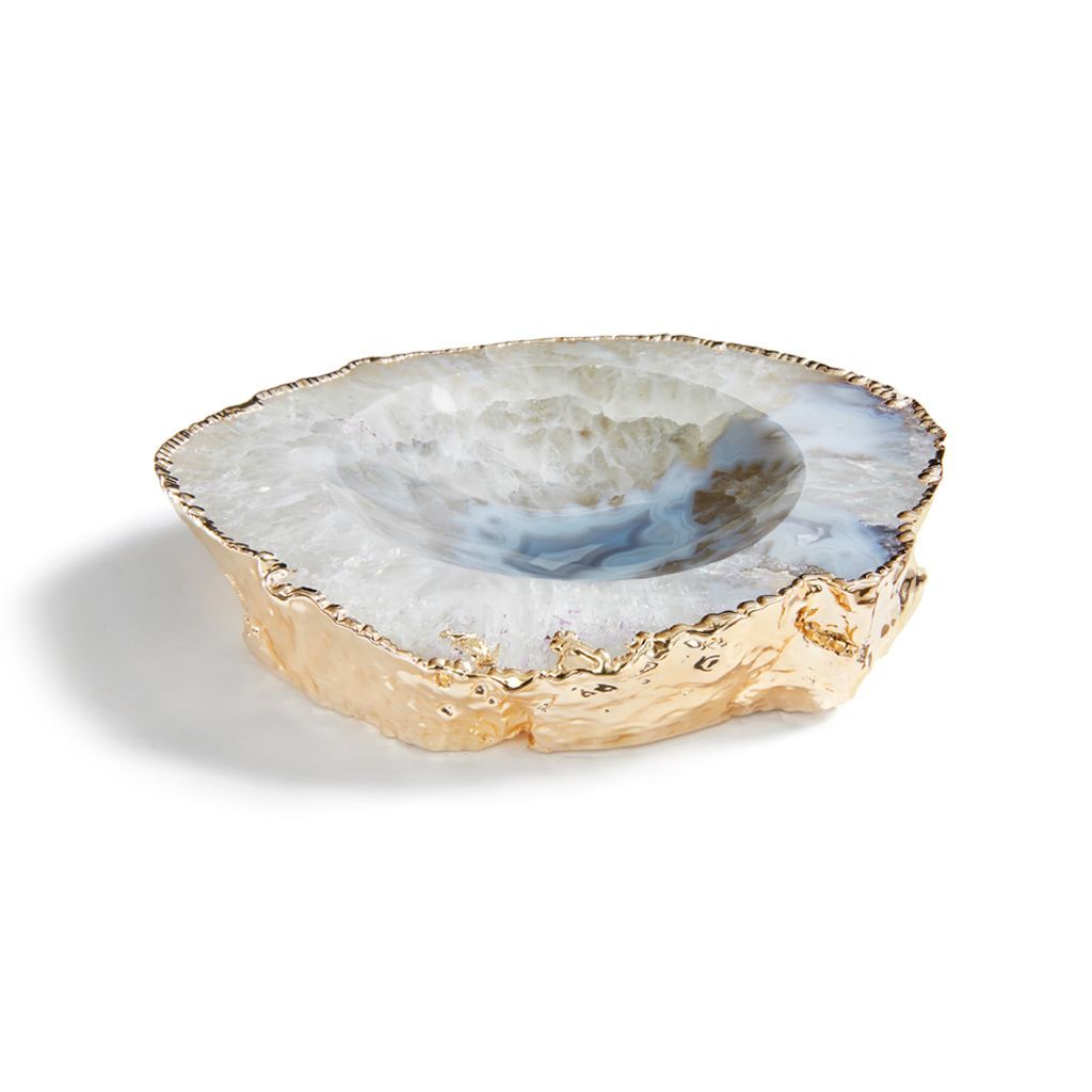 Casca Natural Agate Bowl, Medium - Gold - The Emperor’s Lane