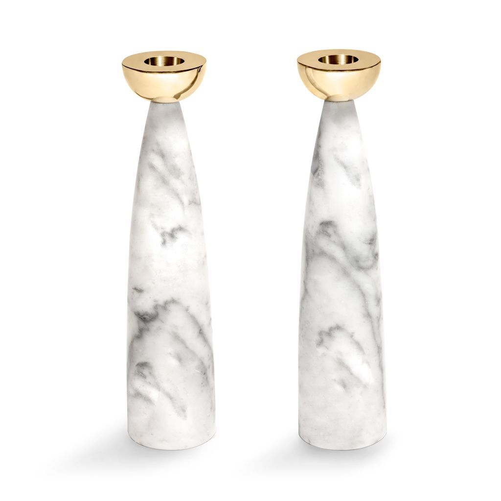 Coluna Candle Holders, Gold - The Emperor’s Lane