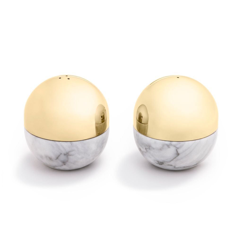 Dual Salt & Pepper Shakers, Gold - The Emperor’s Lane