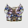 Jeweled Butterfly Napkin Rings, Blue - The Emperor's Lane