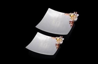 Orchid Square Plate - The Emperor’s Lane