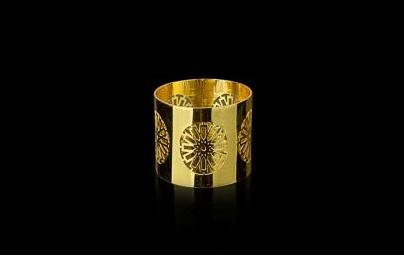 Gold Solid Napkin Rings, Set of 6 - The Emperor’s Lane