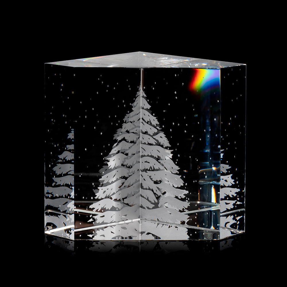 Snow Pine Glass Art - The Emperor's Lane
