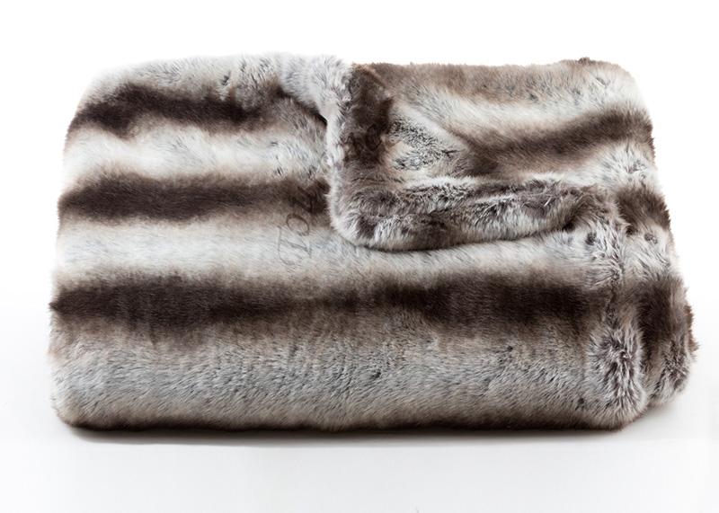 Chinchilla Faux Fur Signature Throw - The Emperor’s Lane