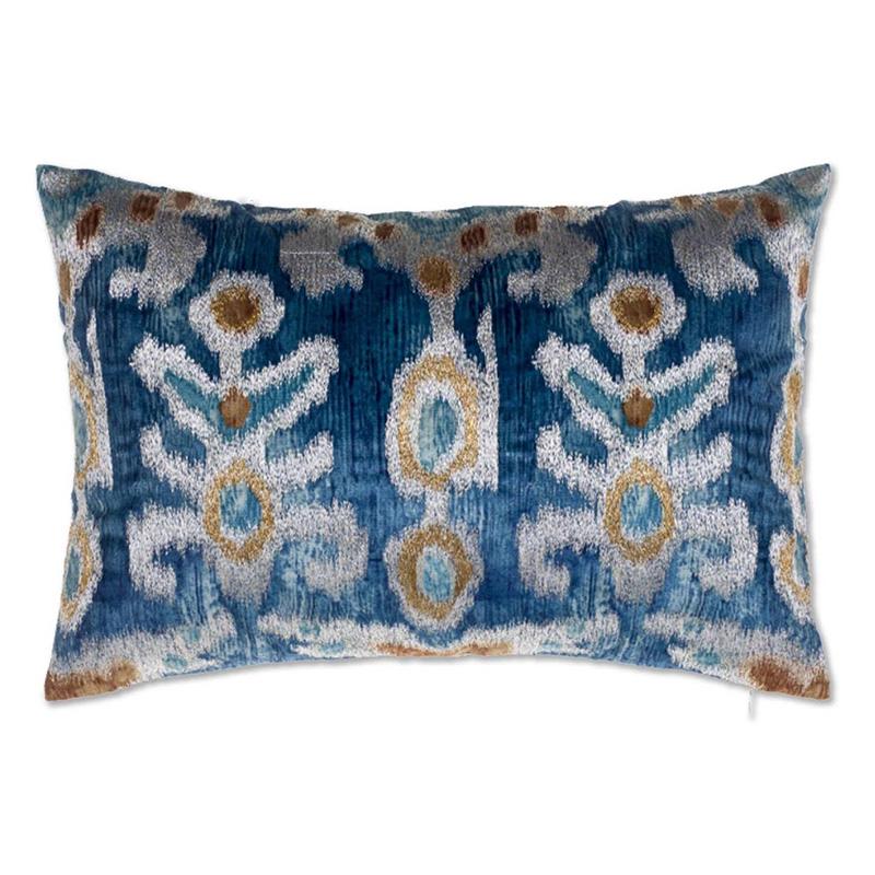 Serino Ikkat Lumbar Pillow - The Emperor’s Lane