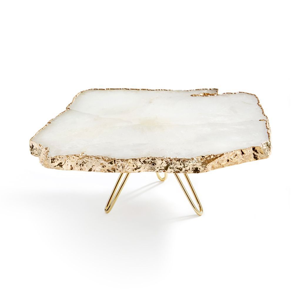 Torta Cake Plate, Gold - The Emperor’s Lane