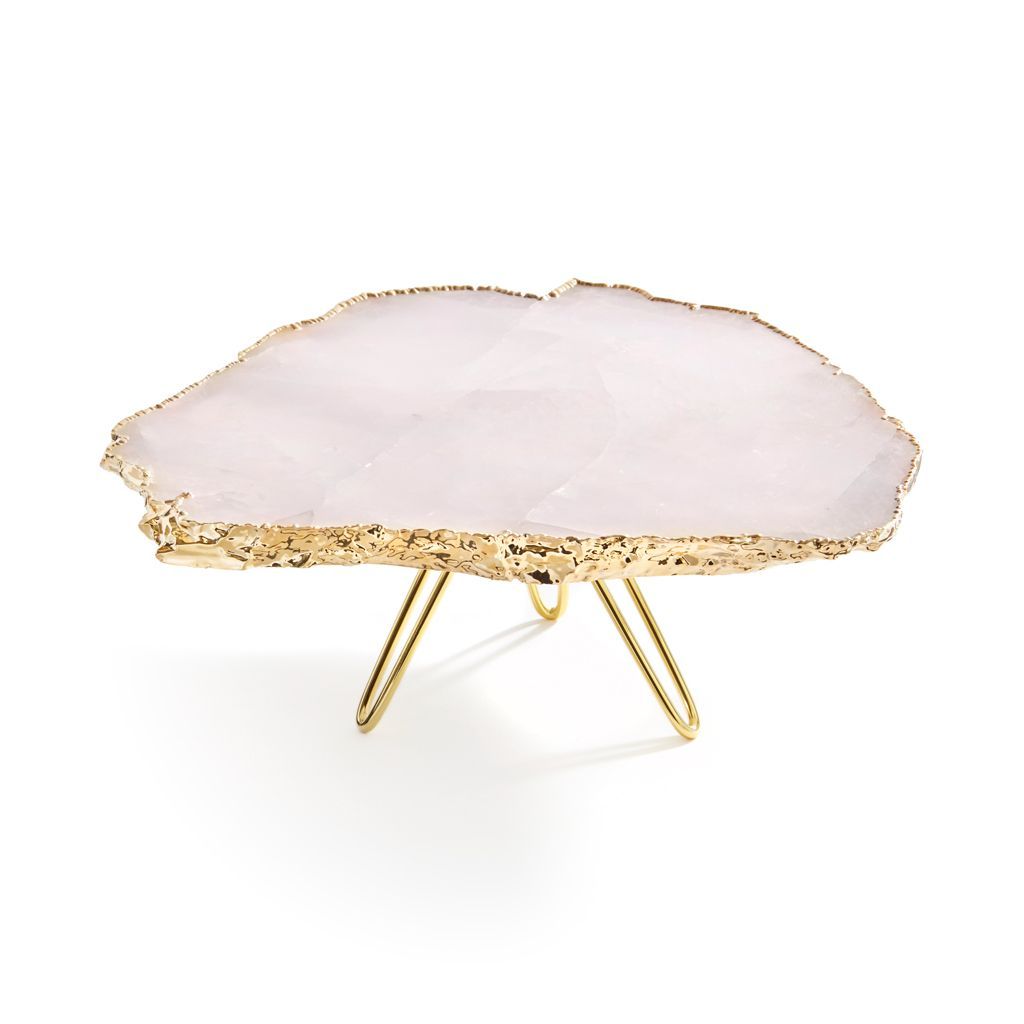 Torta Cake Plate, Rose Quartz - The Emperor’s Lane