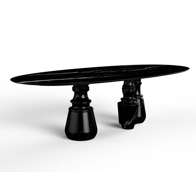 Pietra Oval XL Dining Table - The Emperor’s Lane