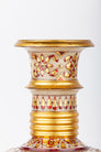 Red Gold Marble Surahi Vase - The Emperor's Lane
