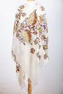 Gardenia Spring Embroidered Shawl - The Emperor’s Lane