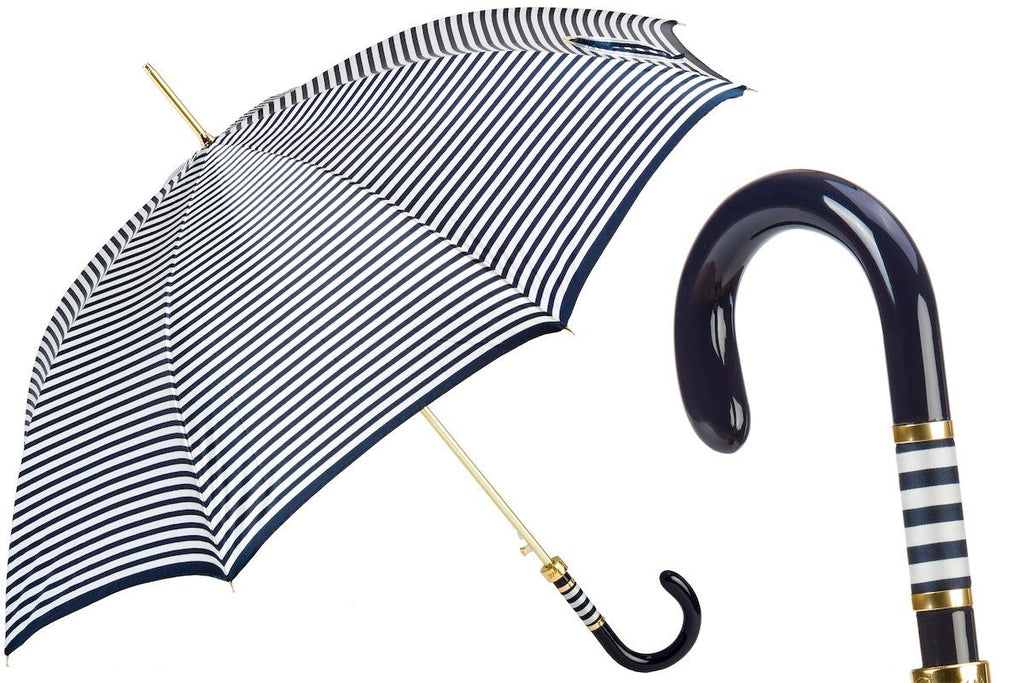 Navy Striped Umbrella - The Emperor’s Lane