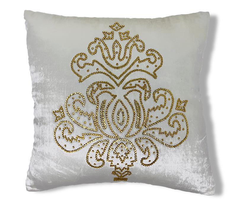 Imperial Crystal Pillow, Off White - The Emperor’s Lane
