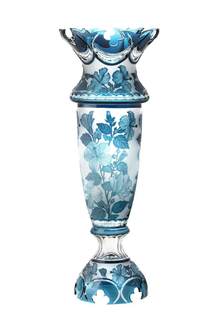 Vase Ibich Hibiscus, Long Floor Vase with Bowl - The Emperor’s Lane