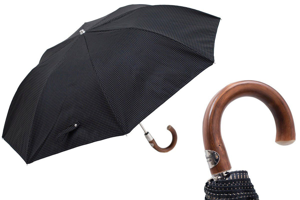 Classic Folding Umbrella, Chestnut Handle - The Emperor’s Lane