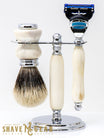 Antler Razor Set with Brush - The Emperor's Lane