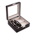 Black Leather Sunglass Storage Case - The Emperor's Lane