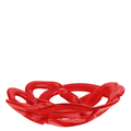 Red Glass Basket Bowl – The Emperor’s Lane
