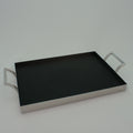 Carbon Tray Contour Megeve, Extra Large Silver-plated - The Emperor’s Lane