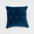 Embroidered Navy Star Pillow, Navy - The Emperor’s Lane