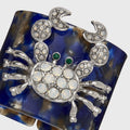 Crab Blue Tortoiseshell Resin Napkin Rings, Set of 4 - The Emperor’s Lane