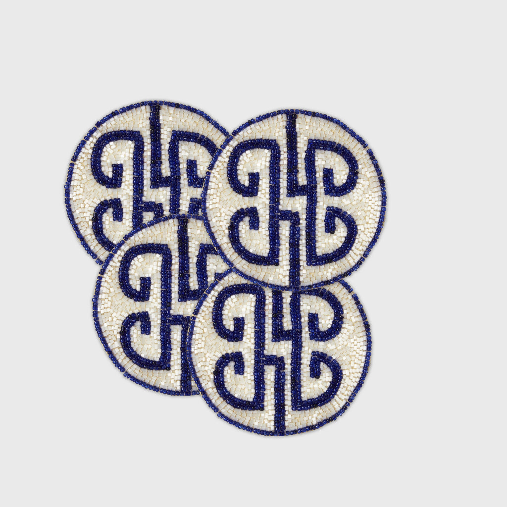 Chinoiserie Coaster, Cobalt - Thumbnail 2