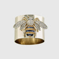 Stripey Bee Napkin Rings, Set of 2 - The Emperor’s Lane