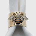 Stripey Bee Napkin Rings, Set of 2 - The Emperor’s Lane