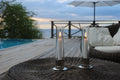 Nickel Candle Holder with Storm Glass - The Emperor’s Lane