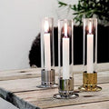 Nickel Candle Holder with Storm Glass - The Emperor’s Lane
