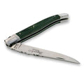 Laguiole Knife Green Stamina Wood Handle - The Emperor’s Lane