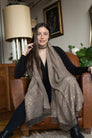 Lenox Taupe Wrap Scarf - The Emperor's Lane