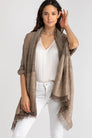 Lenox Taupe Wrap Scarf - The Emperor's Lane