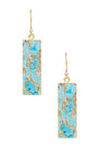 Mojave Rectangle Gemstone Earrings - The Emperor's Lane