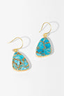 Mojave Mixed Gemstone Earrings, Gold Plated