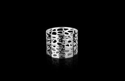 Silver Wave Napkin Ring, Set of 6 - The Emperor’s Lane