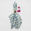 Printed Leaf Dinner Napkins, Green, Set of 2