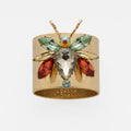 Rainbow Bug Napkin Rings, Topaz - The Emperor's Lane