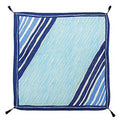 Modern Stripe Blue Silk Scarf - The Emperor’s Lane