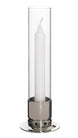 Nickel Candle Holder with Storm Glass - The Emperor’s Lane